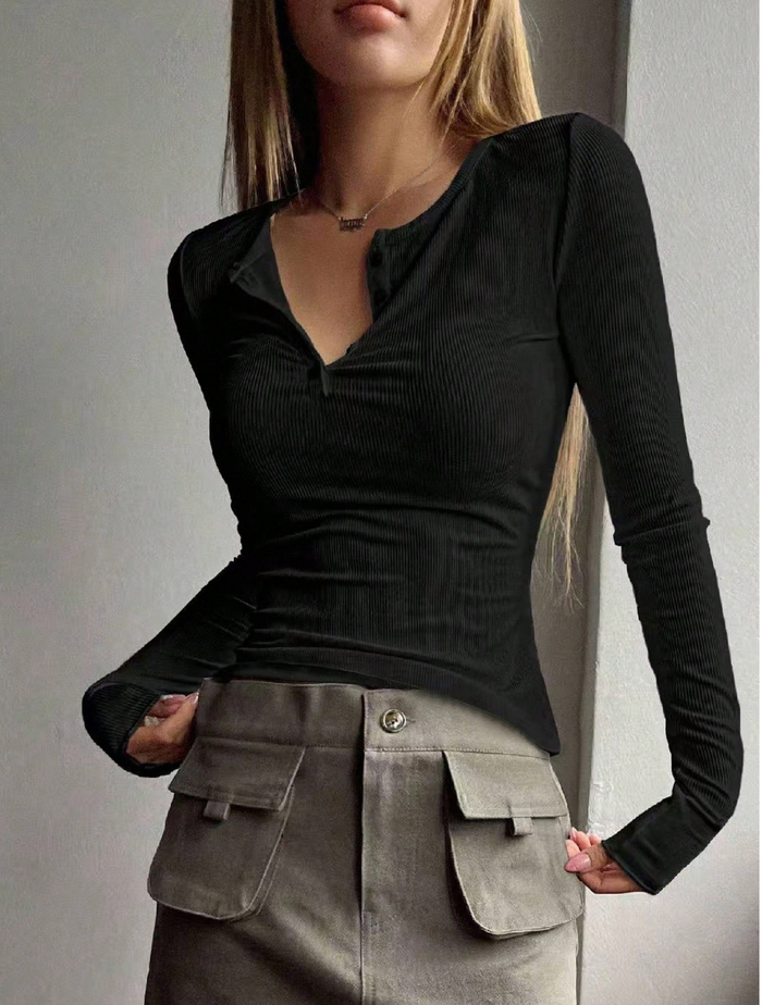 Henley Tess-Full / Black
