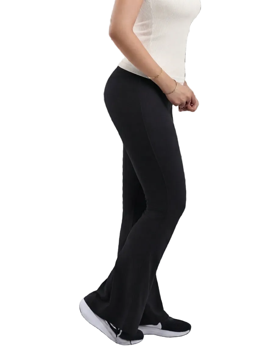 flare pants — Black-3
