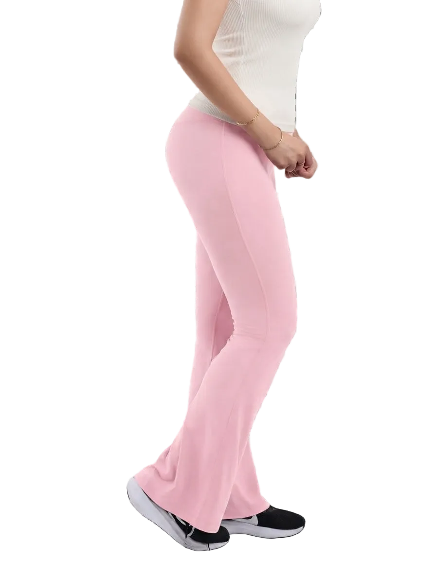 flare pants — Baby Pink-3